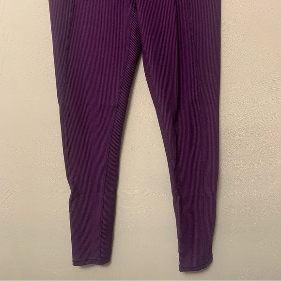 For Love & Lemons Seamed Rib Legging Size Small Plum Purple - Picture 6 of 12